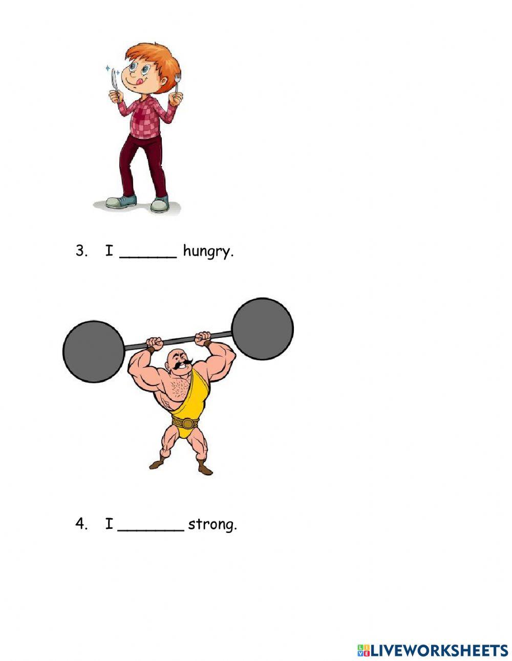 Present Tense Verb to be- am