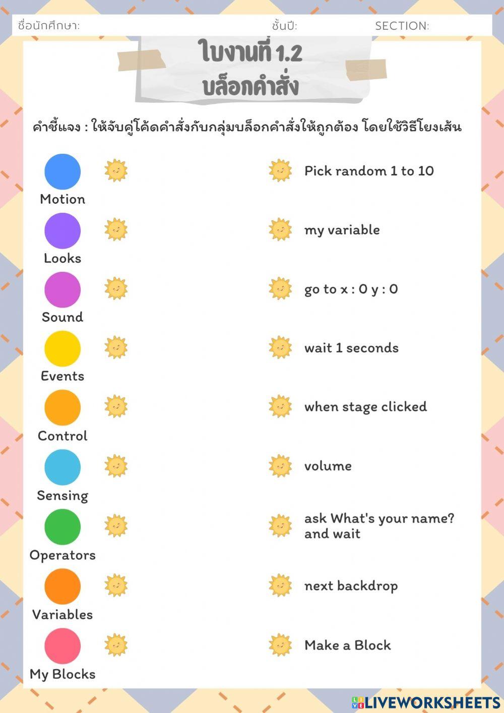 ใบงานที่ 1.2