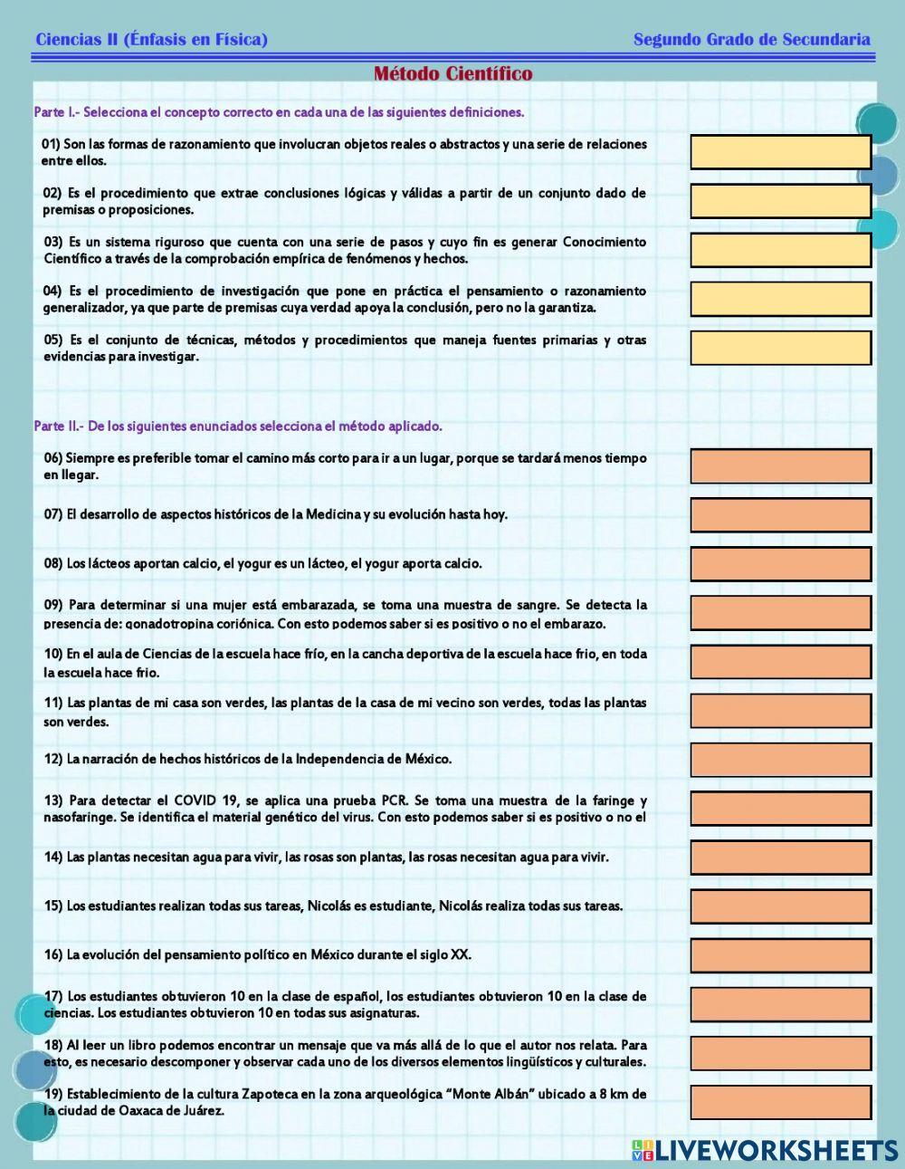 ESG127 Ciencias 2 - Método Científico -