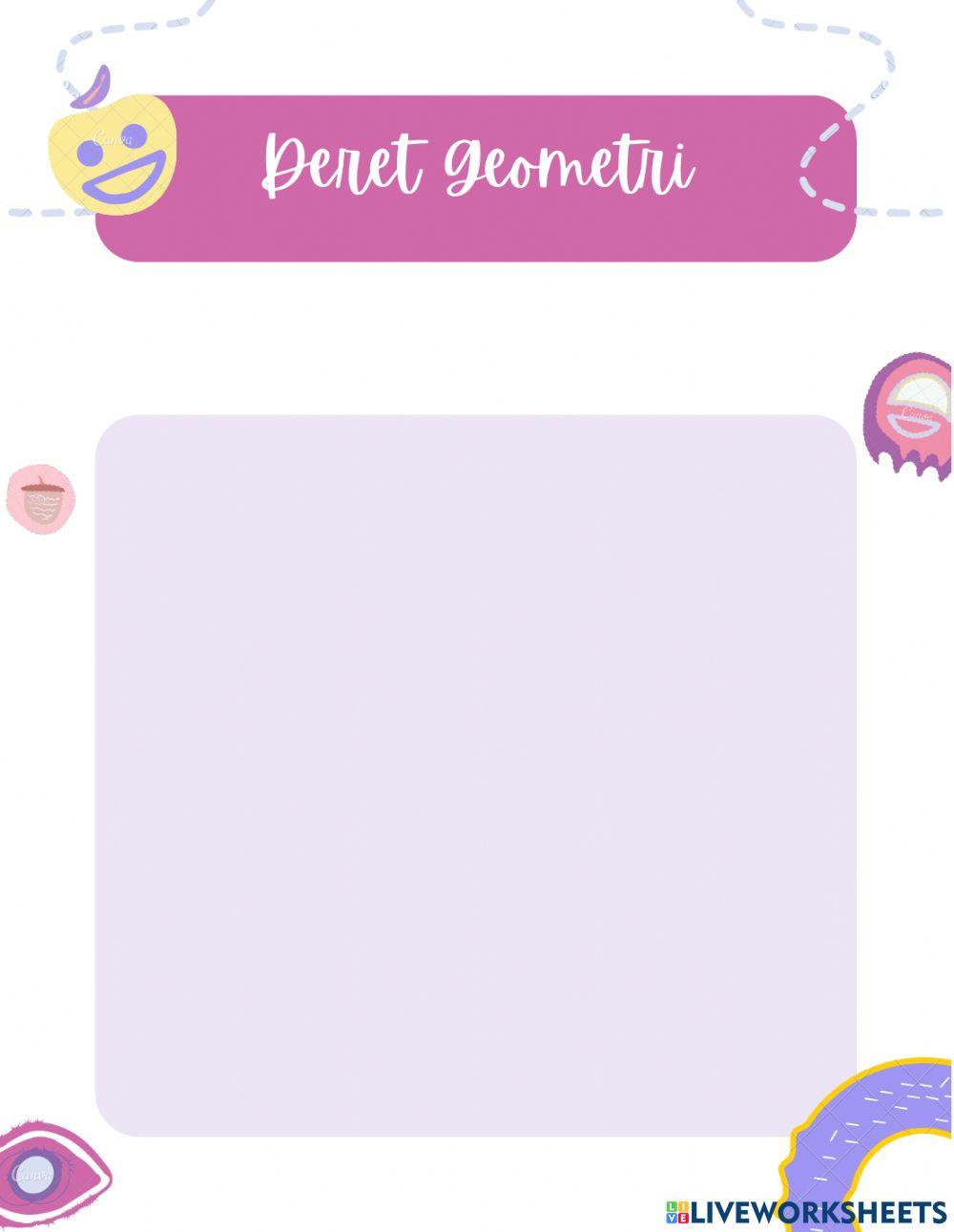 Deret Geometri Deret Geometri
