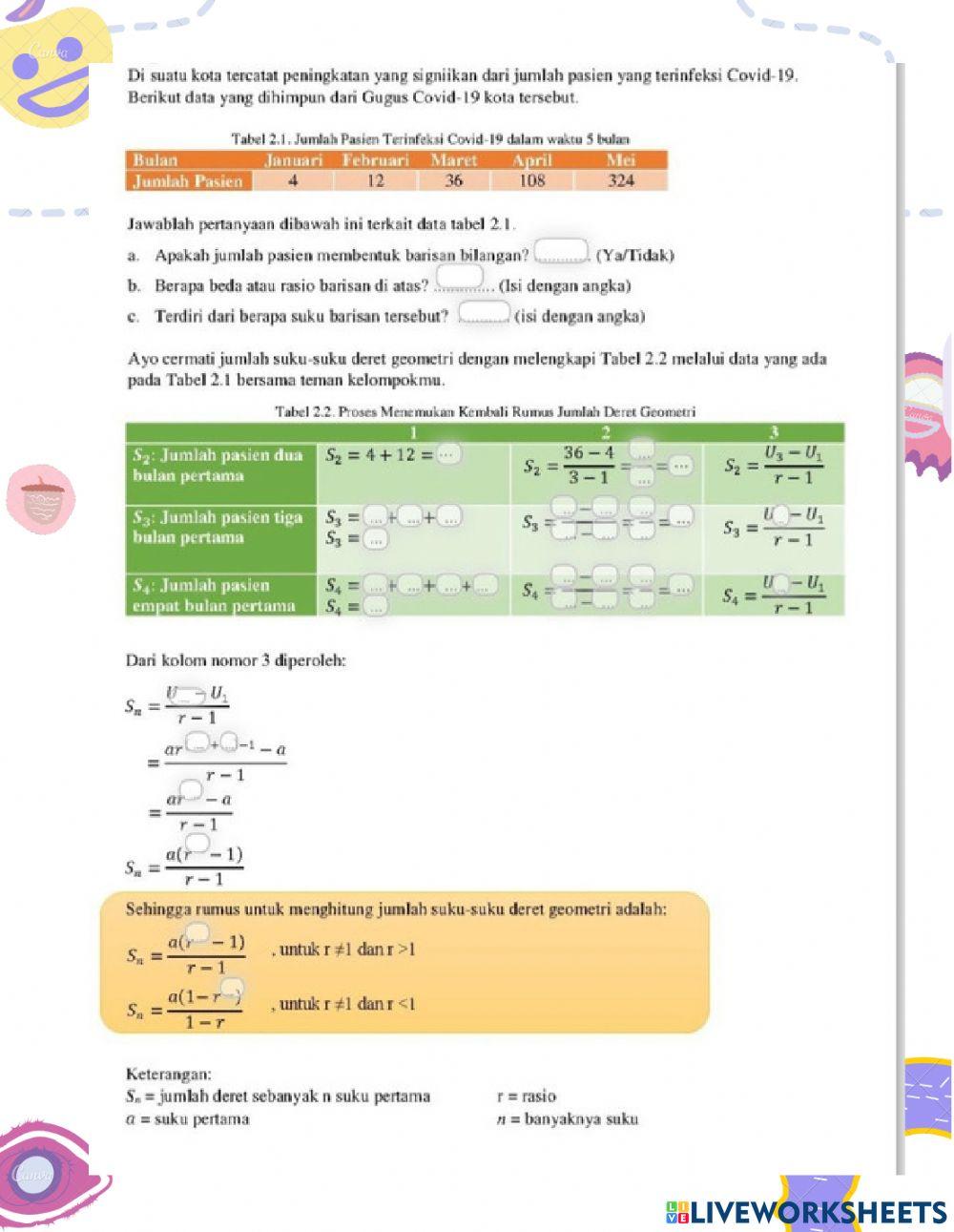 Deret Geometri Deret Geometri