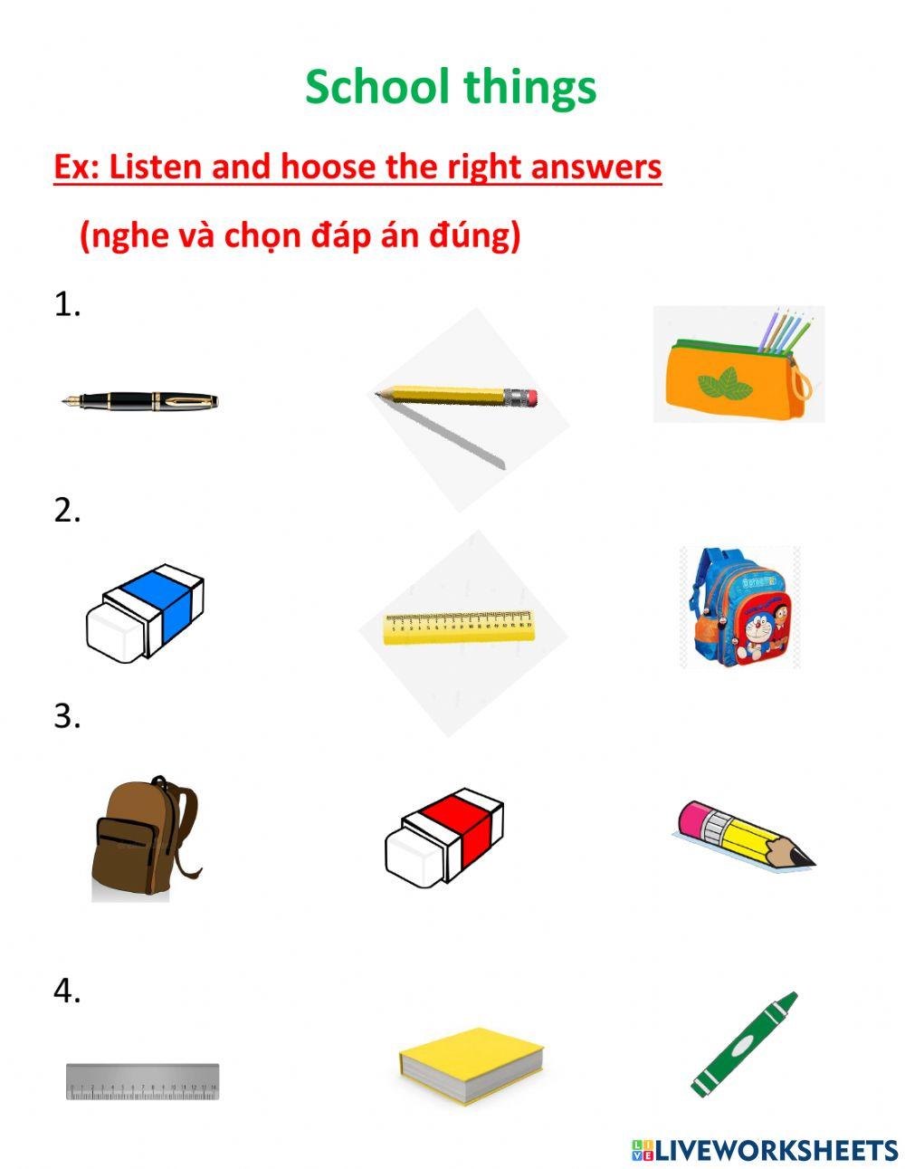 School things listen