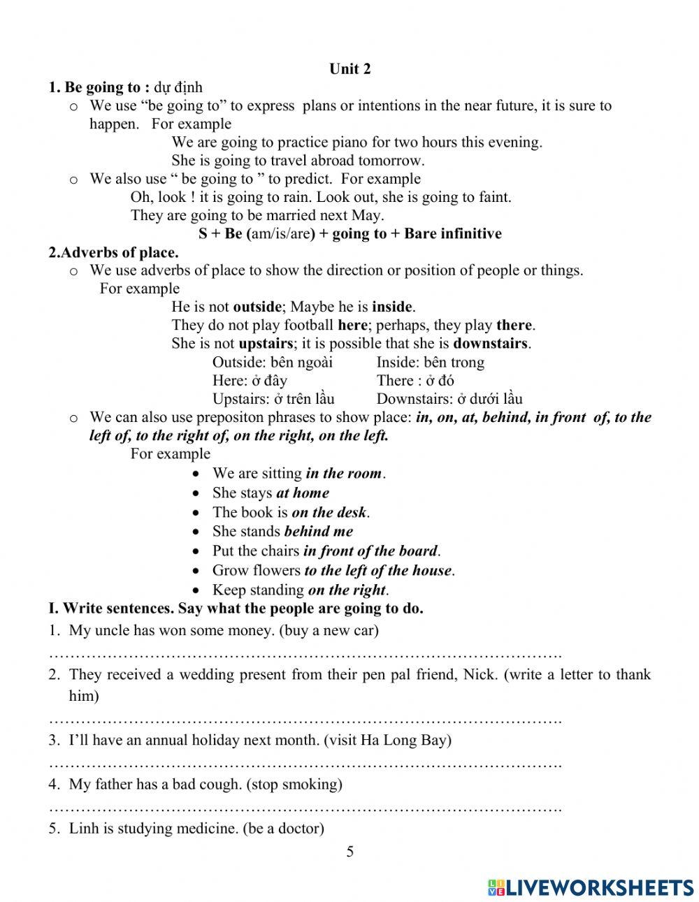 Review Unit 2 Grade 8