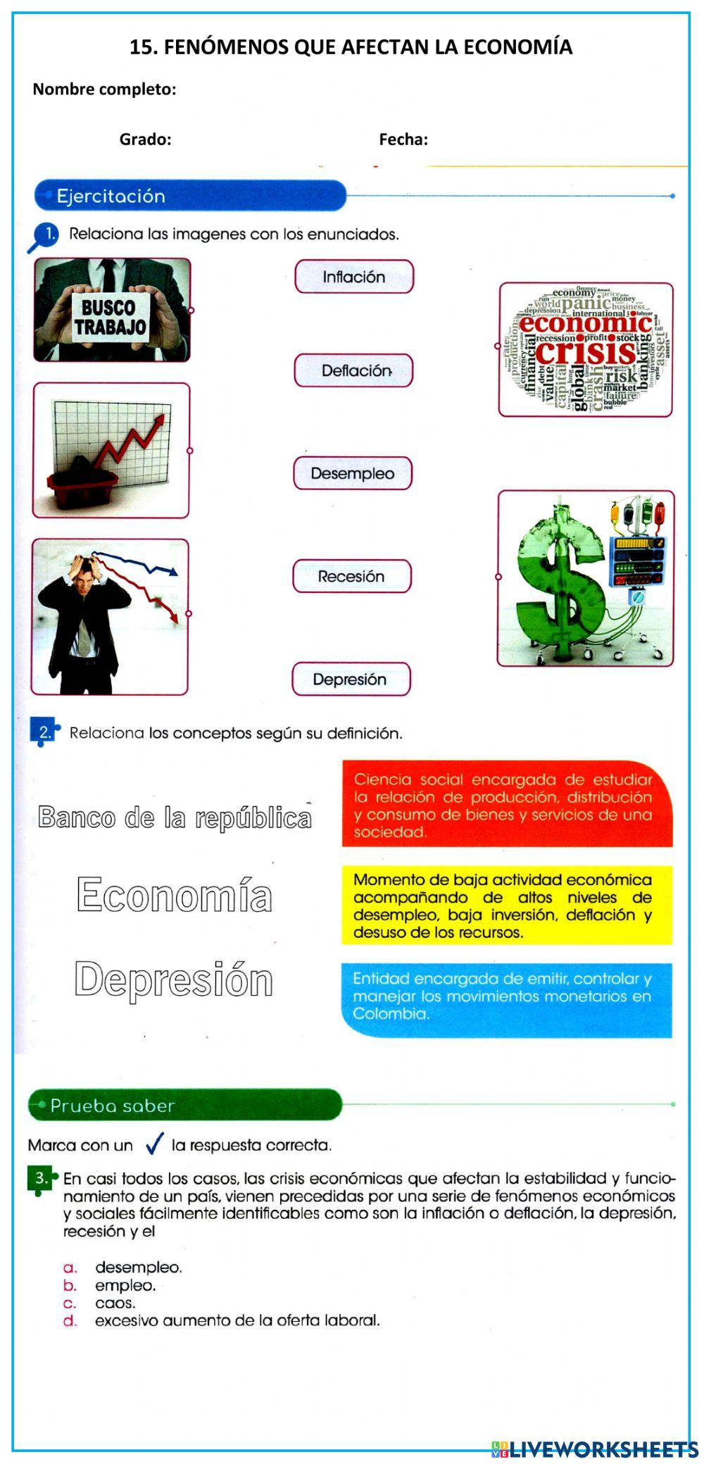Fenómenos que afectan la economía