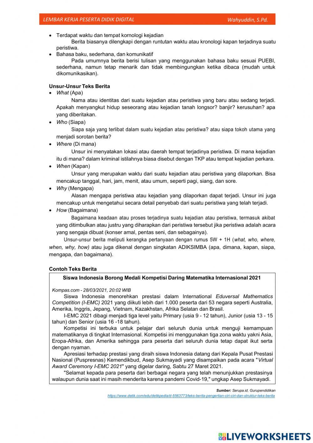 LKPD Teks Berita