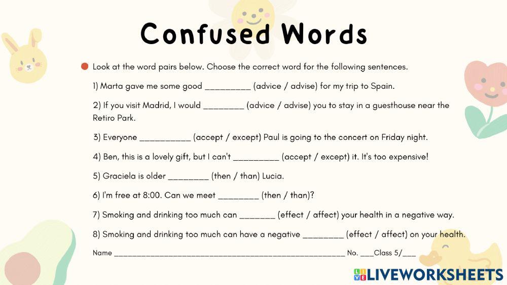 Confused Words