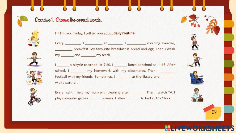 Unit 1 - 6 English Grade 5