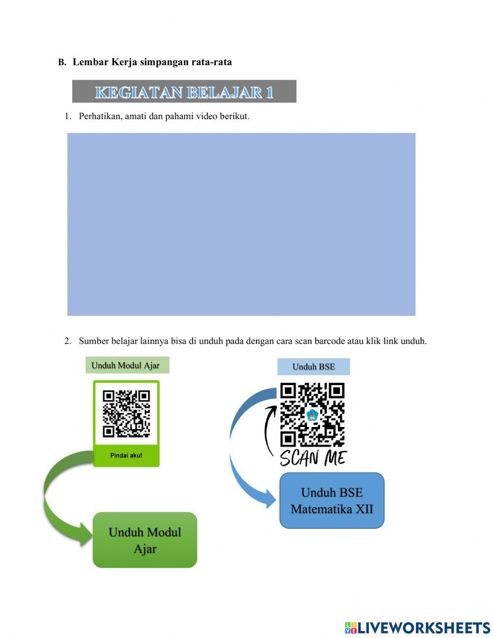 Simpangan rata-rata (sr)