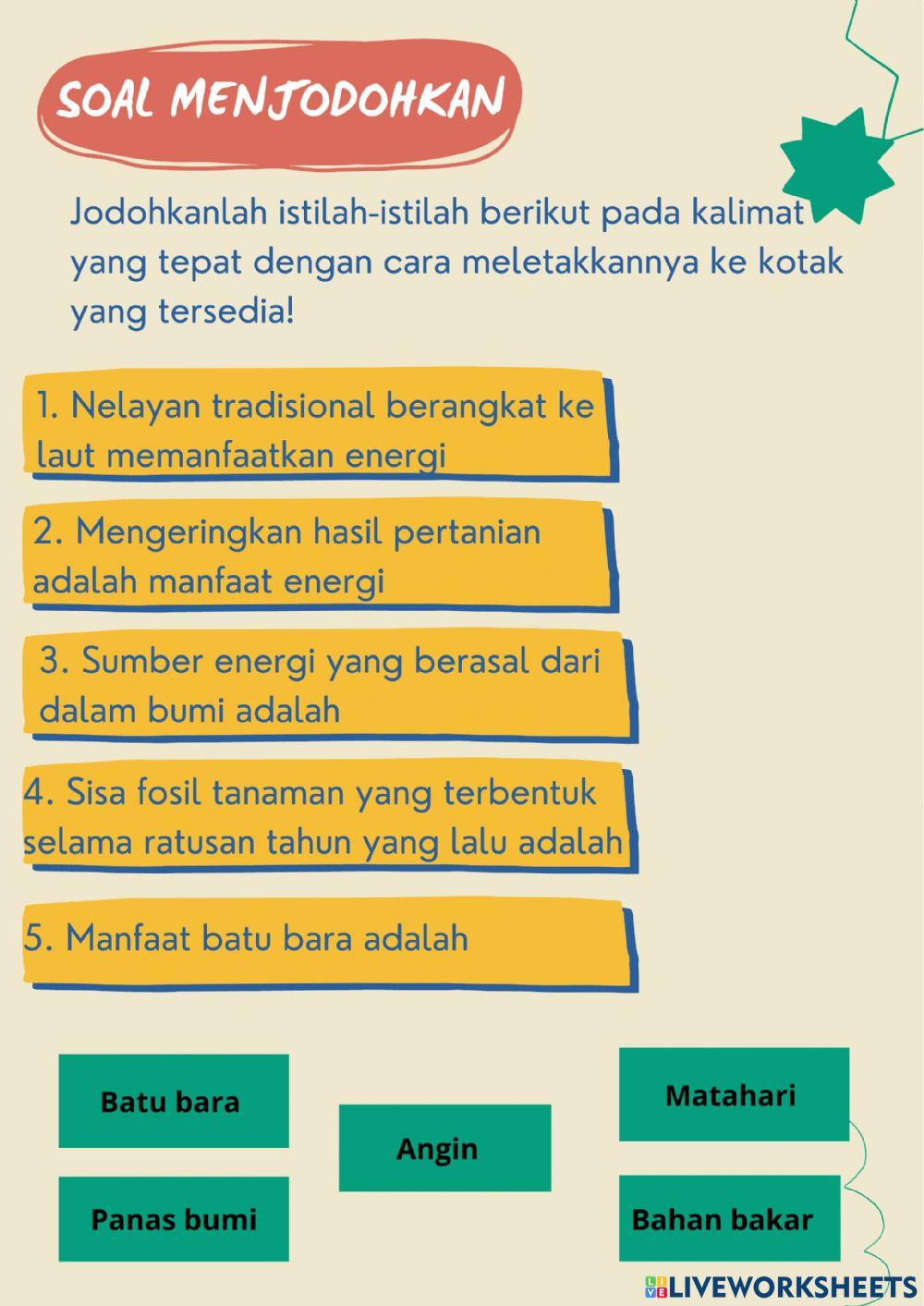 E-LKPD Sumber Energi Kelas 4