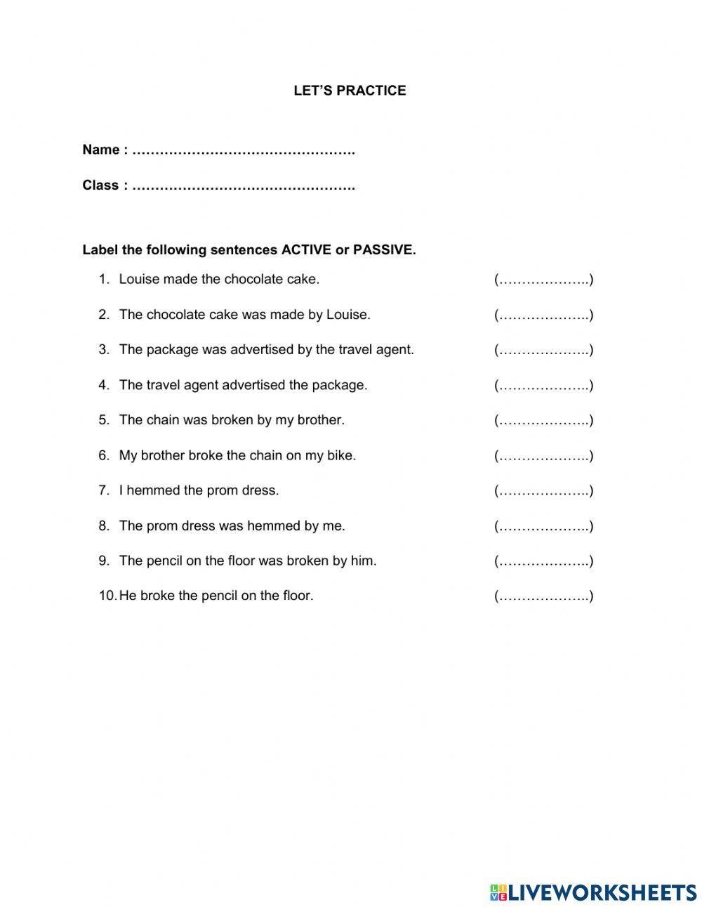 Labeling Passive Voice