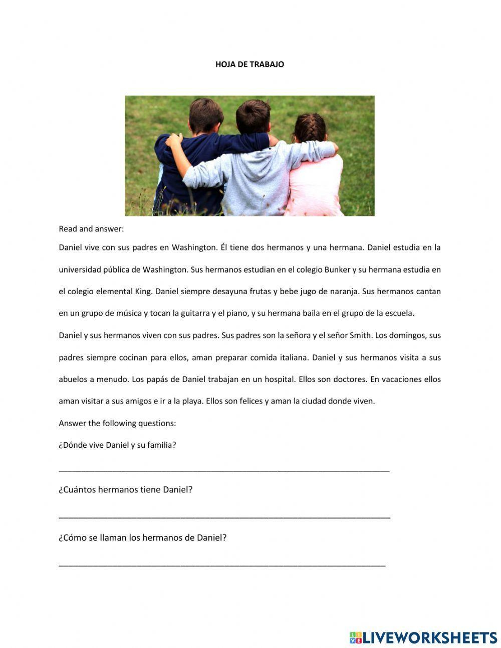 Reading comprehension