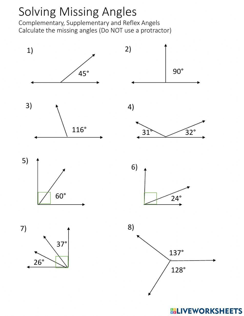 Solving Missing Angles