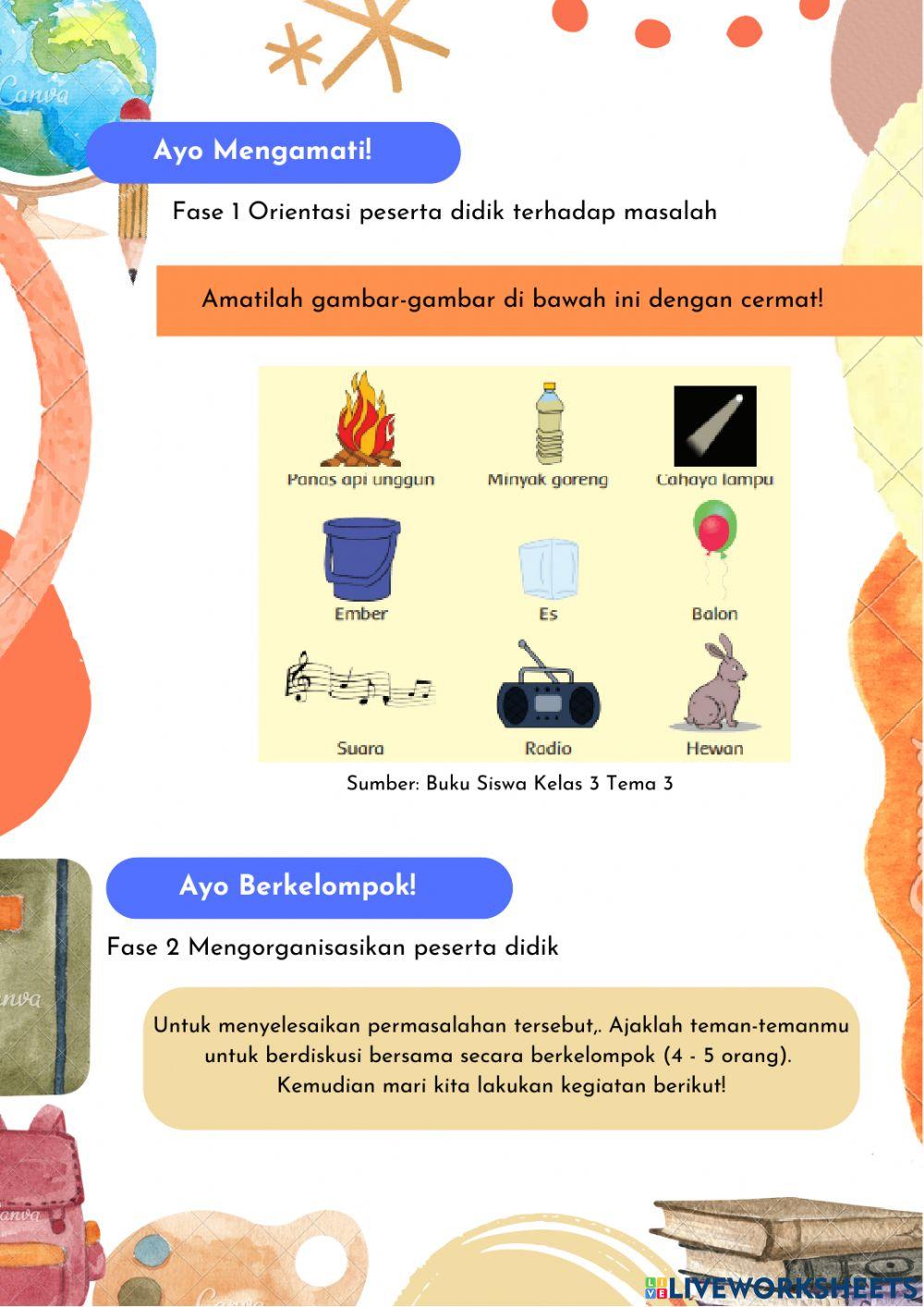 Tema 3 st 1 pb 1 kelas 3 sd