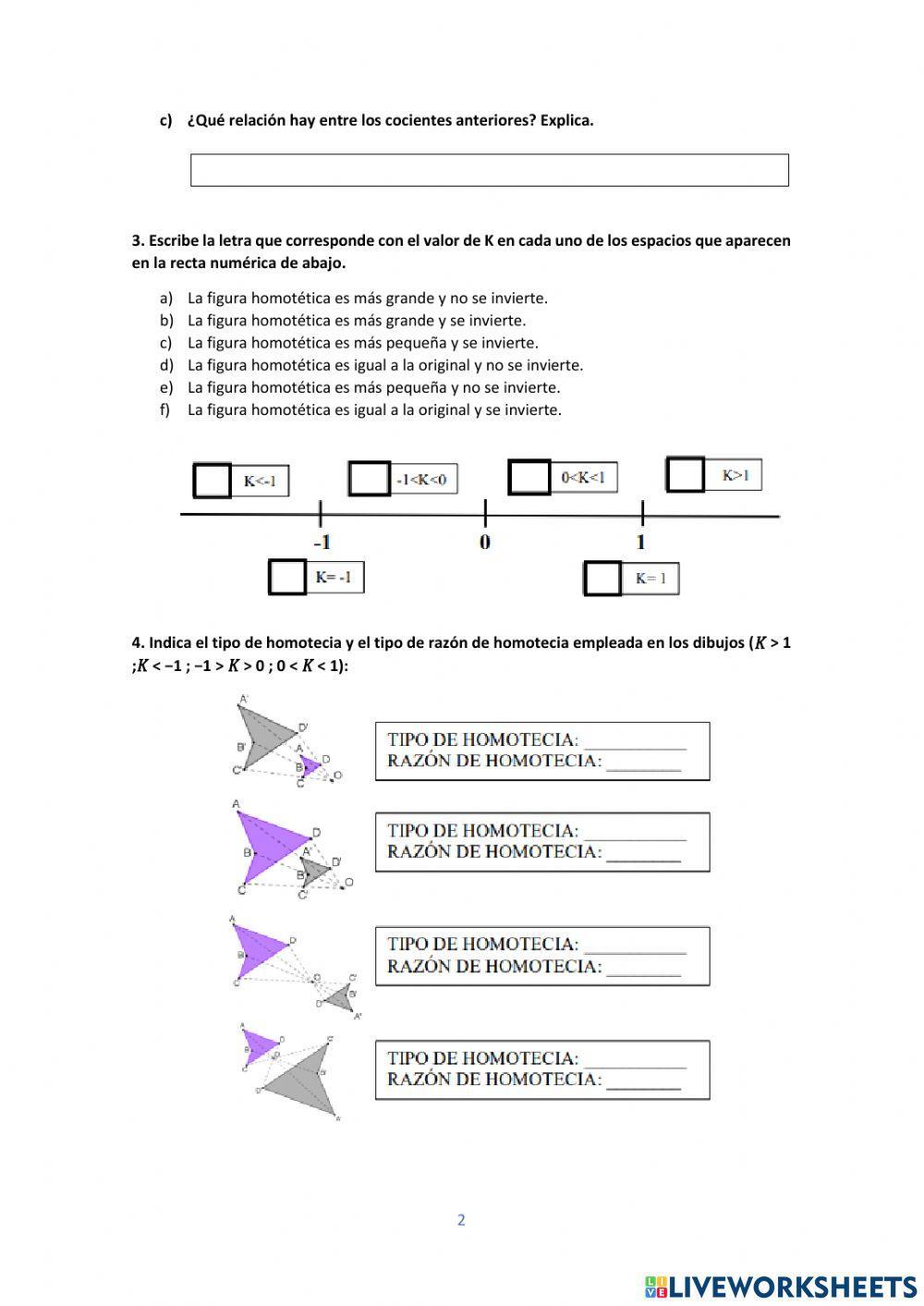 Trabajo Práctico de Homotecia