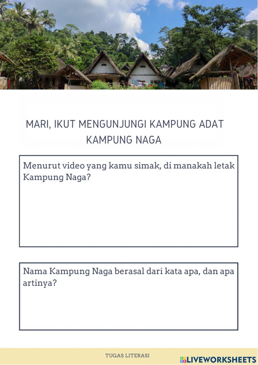 Lembar Kerja Kampung Naga