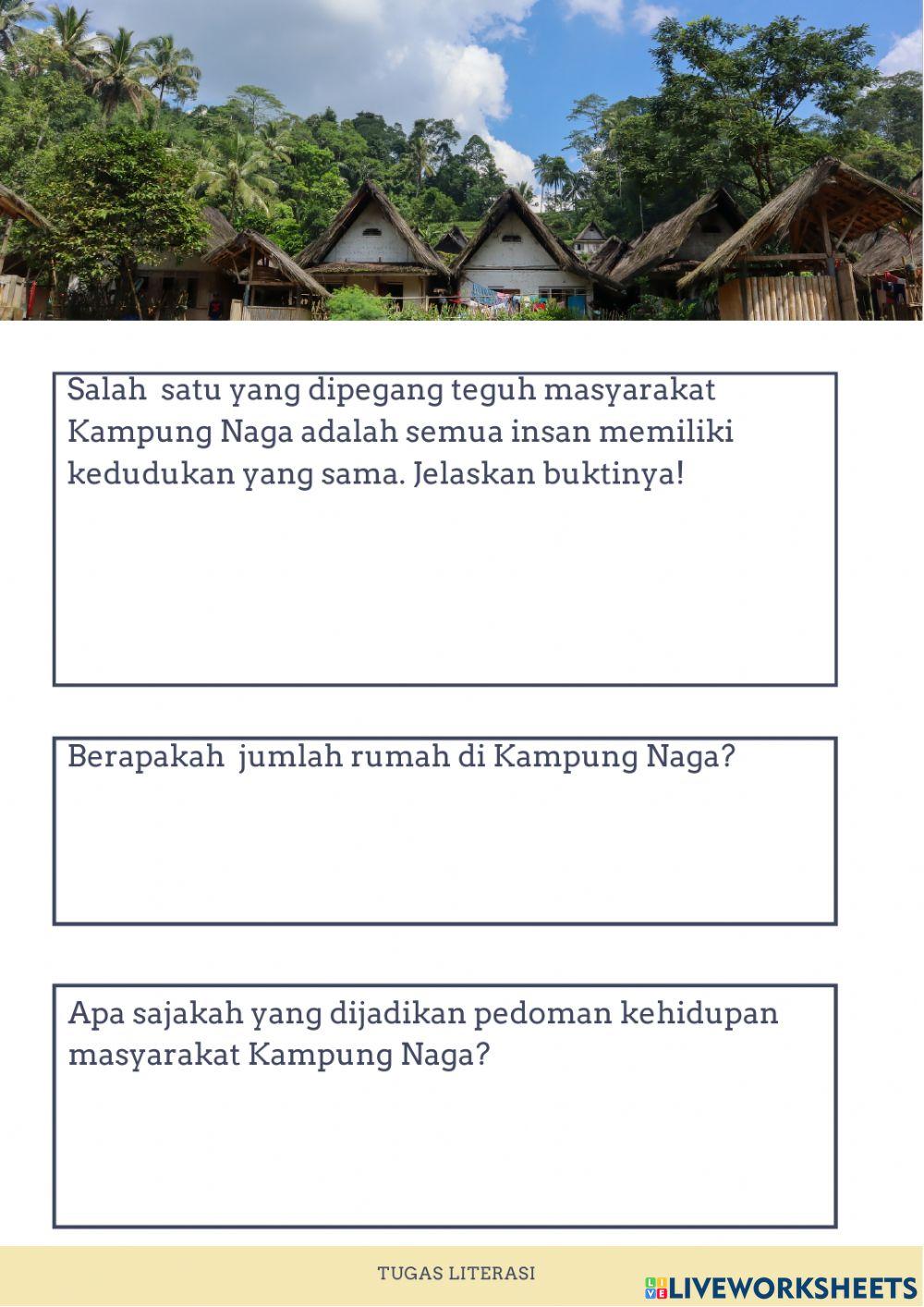 Lembar Kerja Kampung Naga