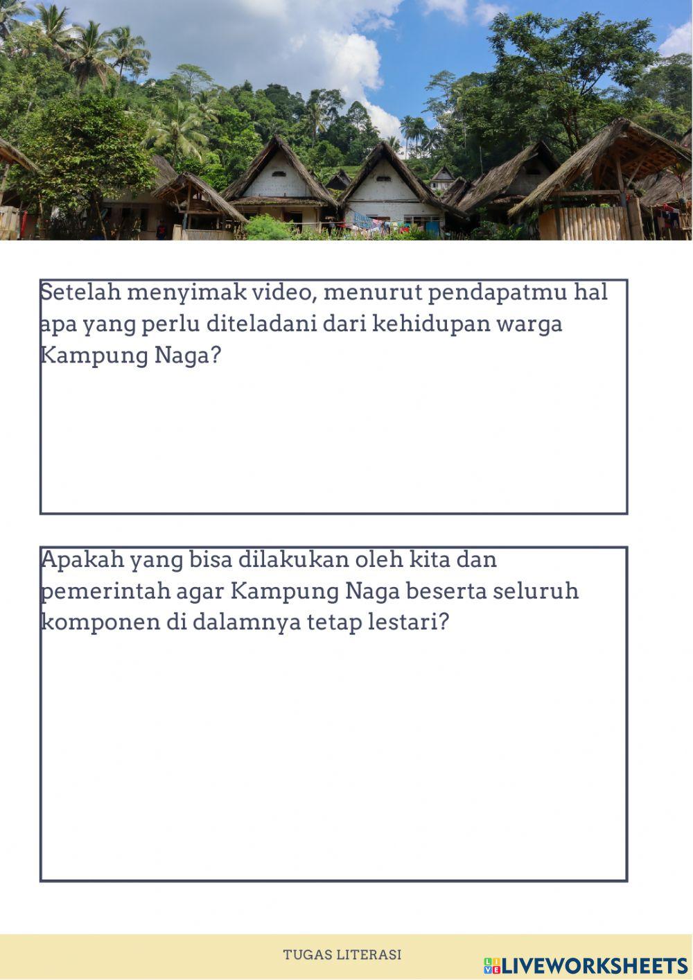 Lembar Kerja Kampung Naga