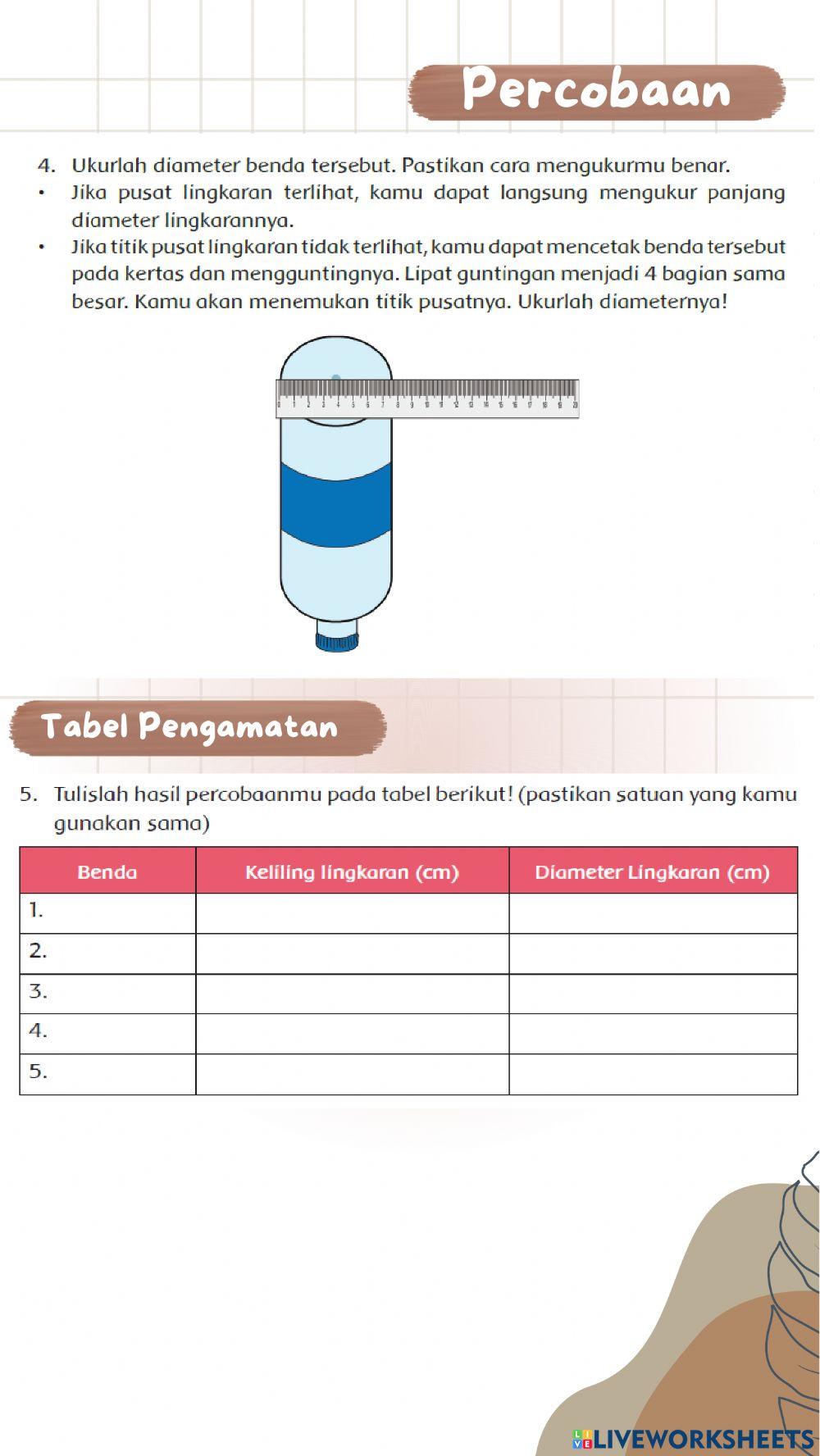 LKPD Keliling Lingkaran