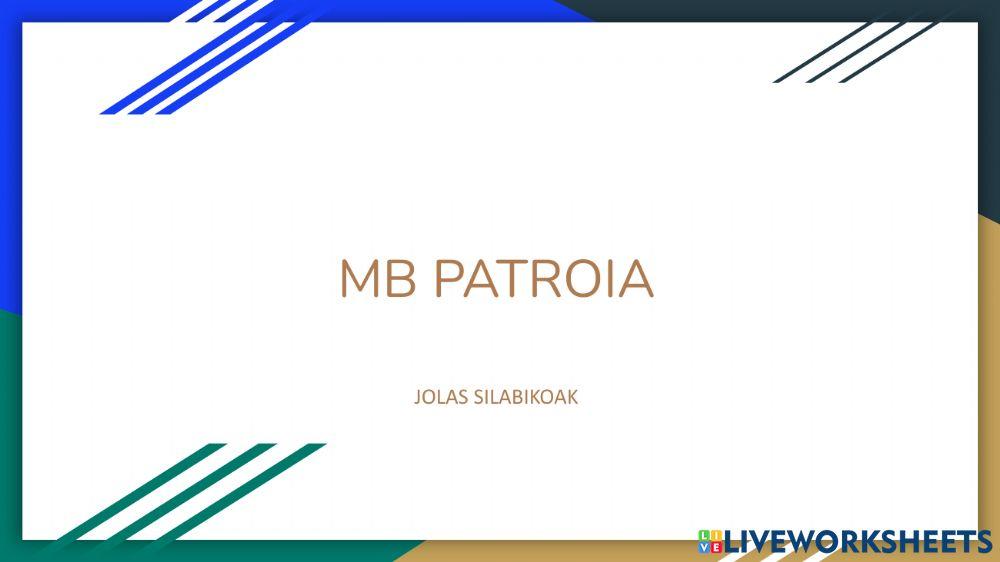 Mp patroia jolas silabikoak