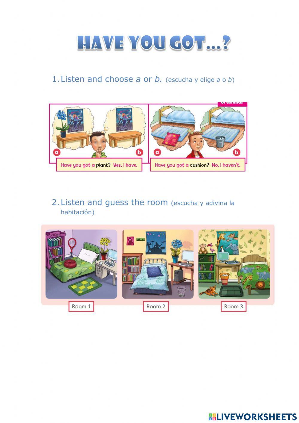 HAVE YOU GOT...? LISTENING