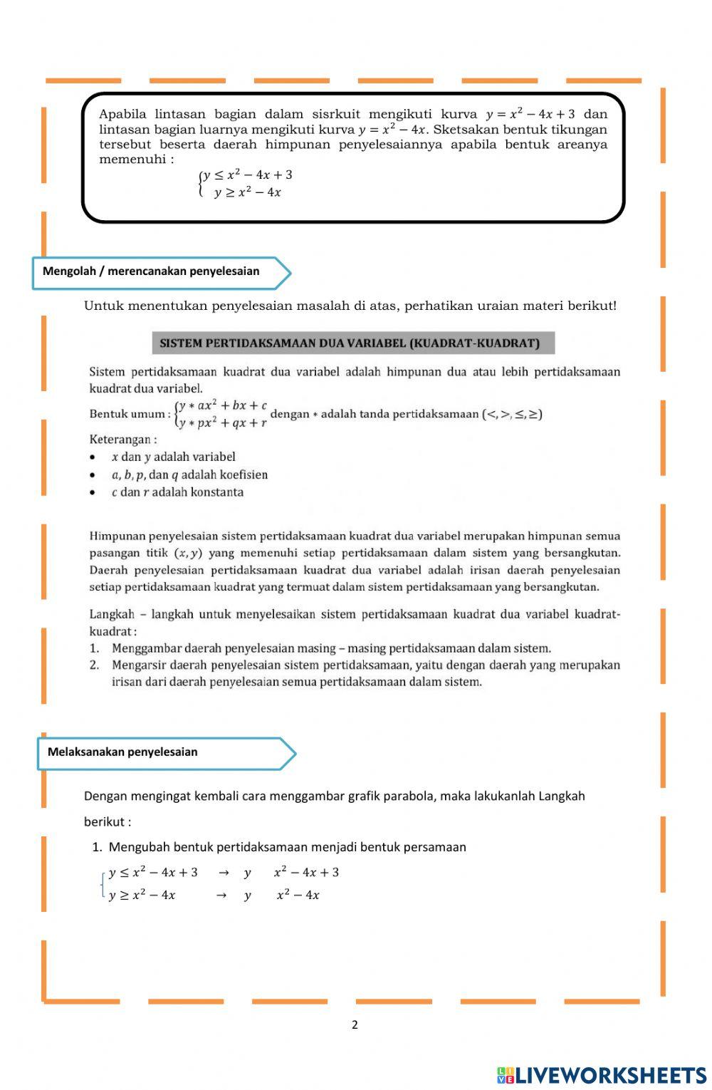 LKPD SPtDV (Kuadrat-kuadrat)