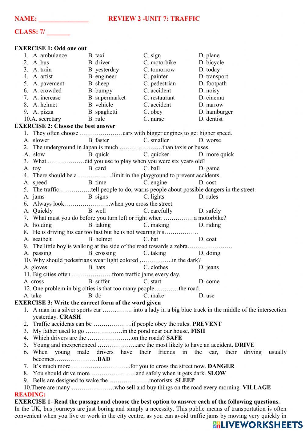 English 7 global unit 7 review 2