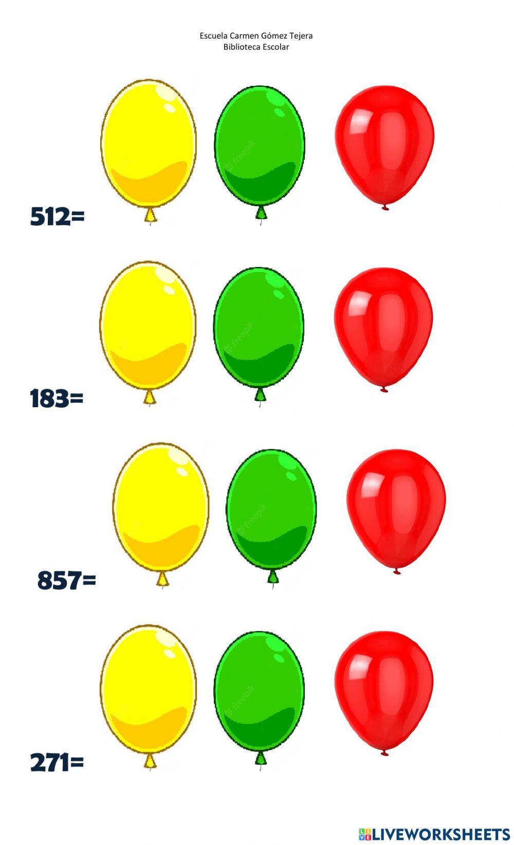 Valor posicional hasta la centena