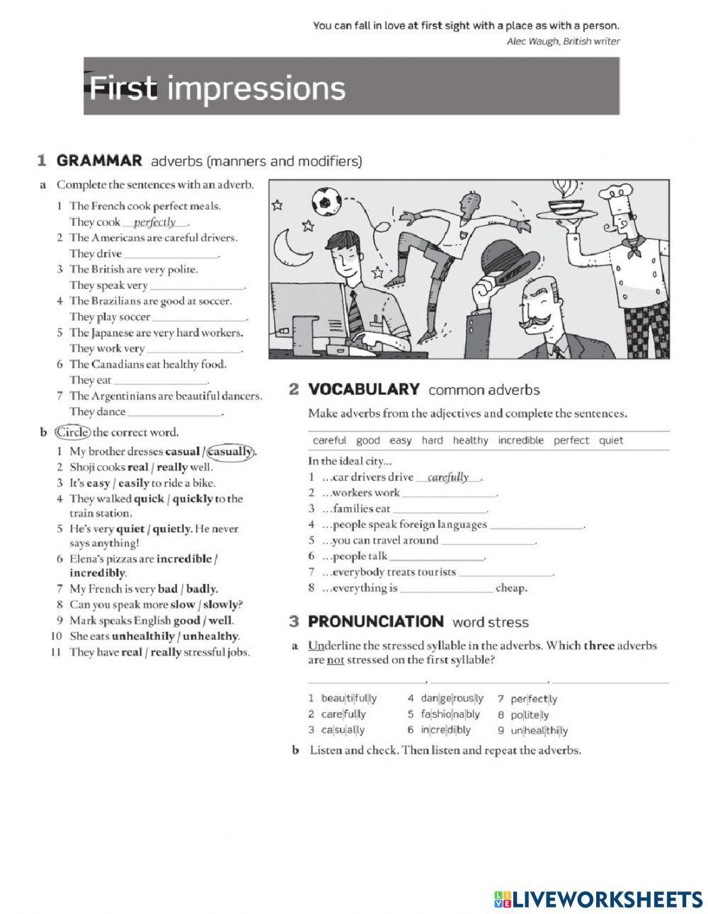 First Impressions (homework)