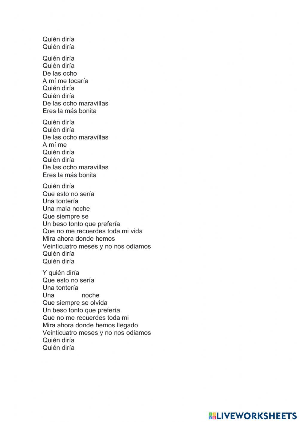 Dictado musical quien diría