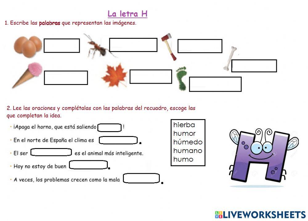 La letra h