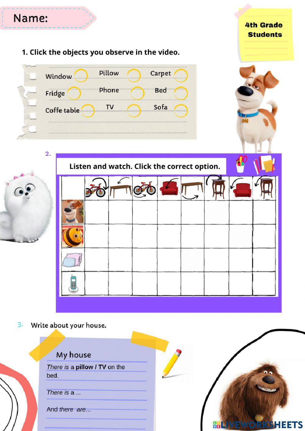 English - Prepositions of place