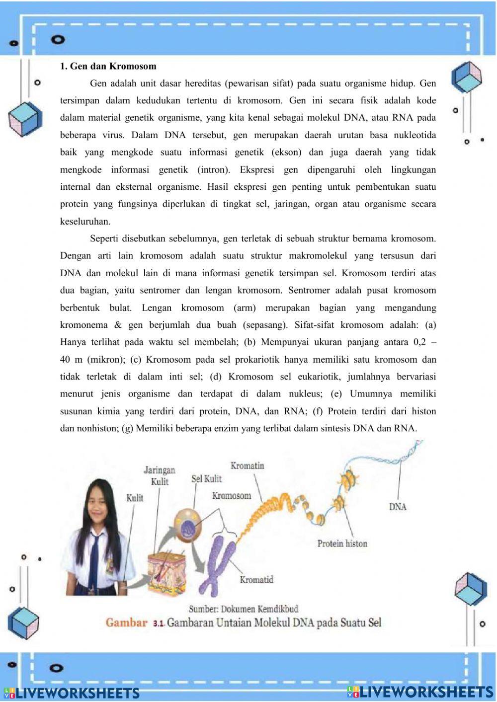 Pewarisan Sifat Materi Genetik