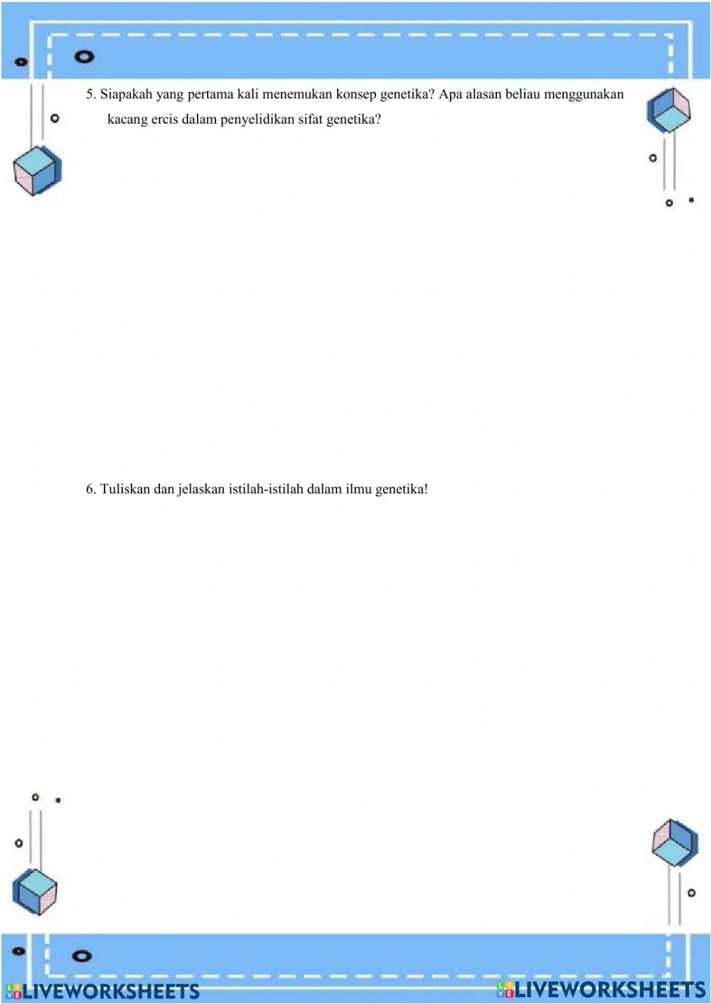 Pewarisan Sifat Materi Genetik