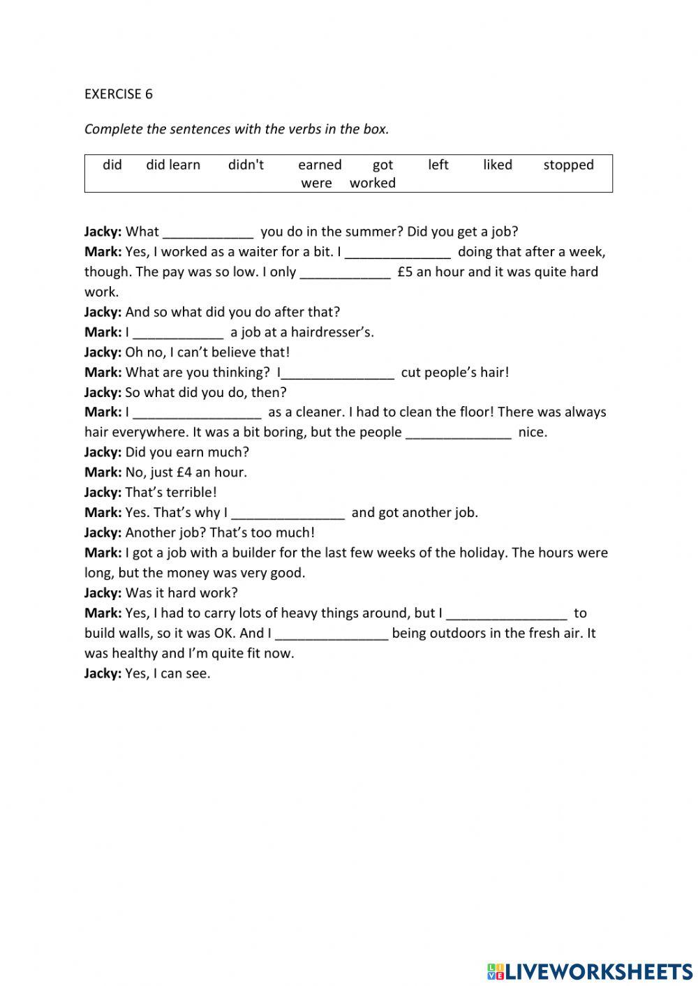 IE0, Unit 7, Language Builder, Exercise 6