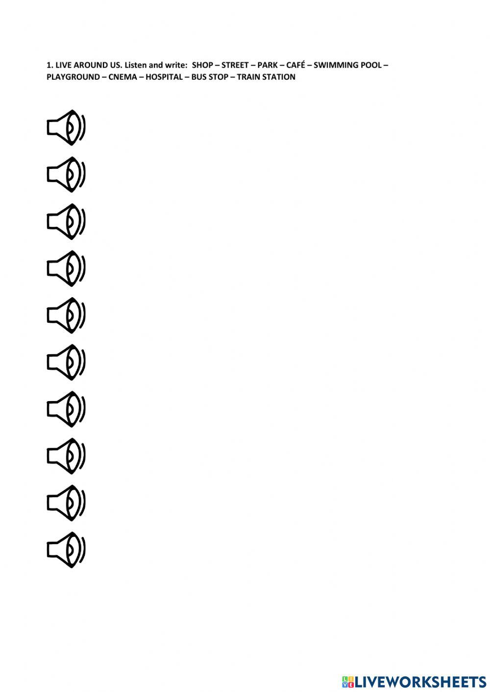 Where we live, prepositions and phonetic gr tr dr