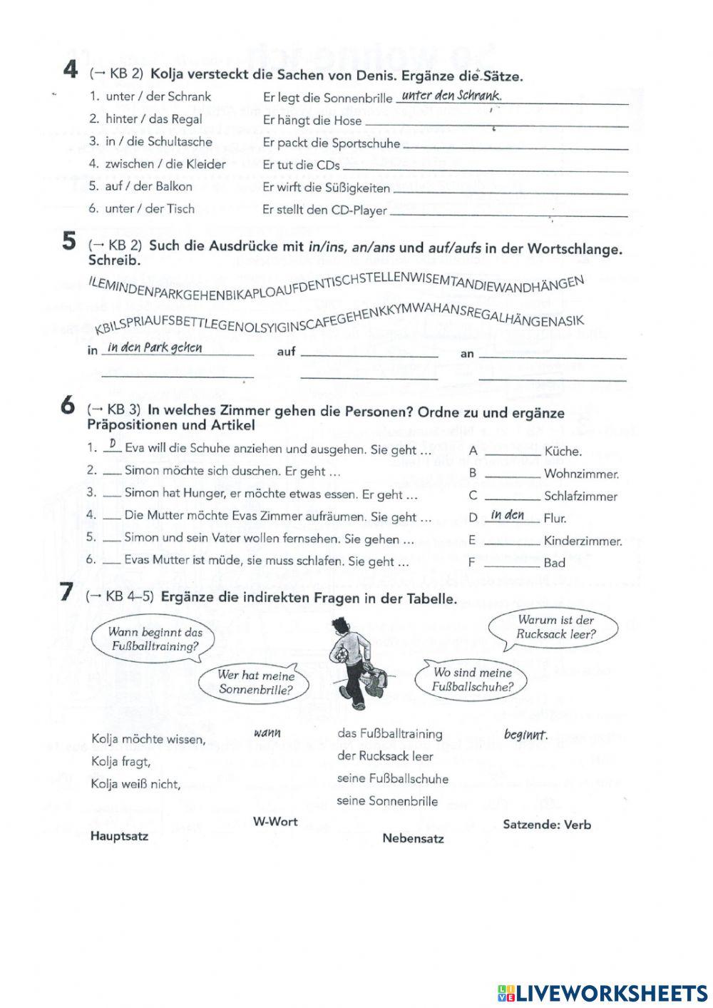 Präpositionale Vb Akk