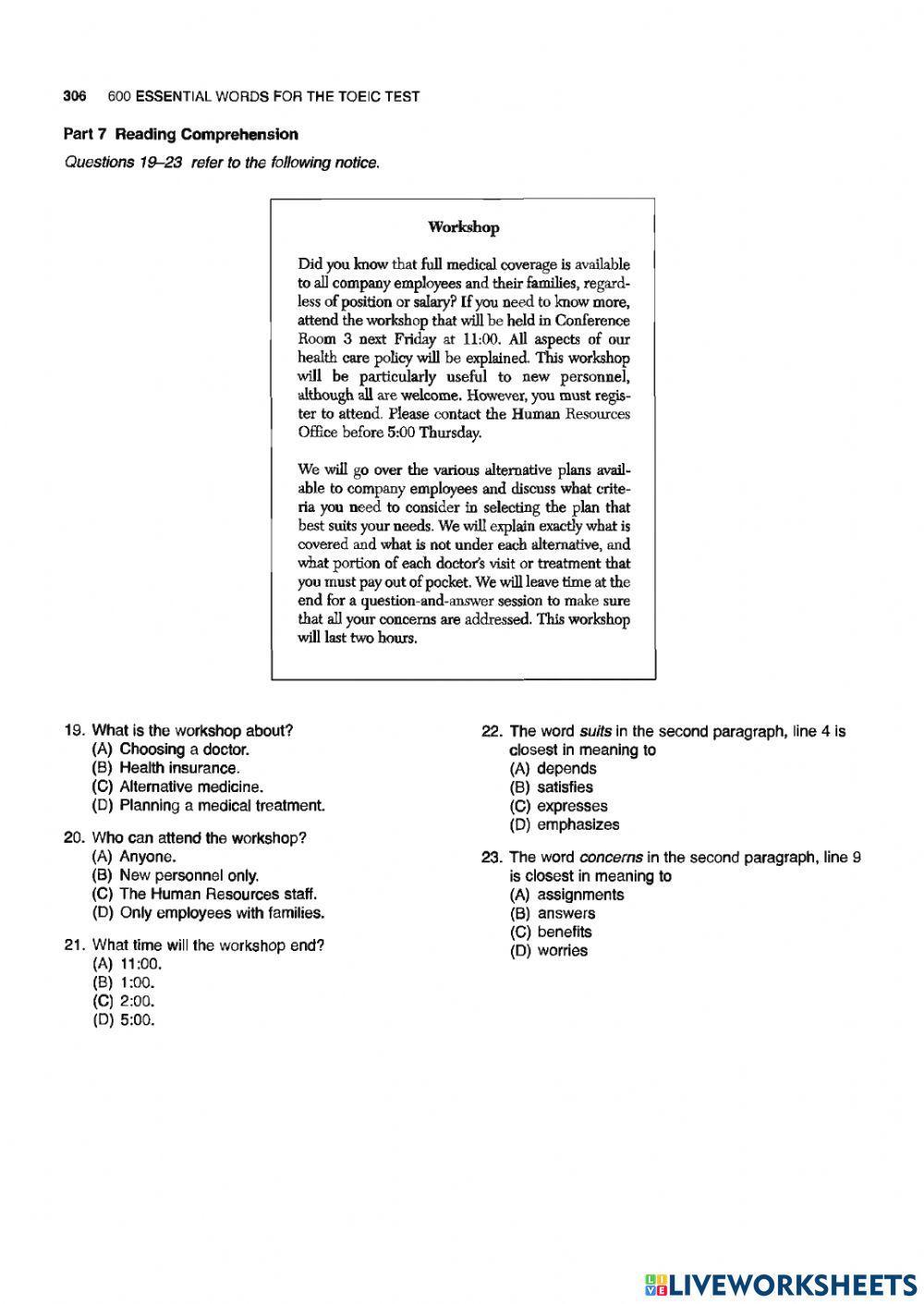 Lesson 48. health insurance