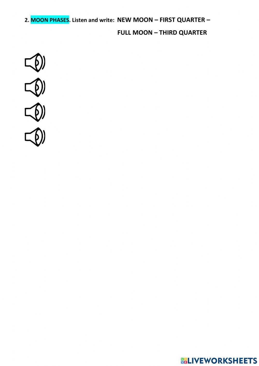 The Solar System. Planets. Moon Phases. Movements