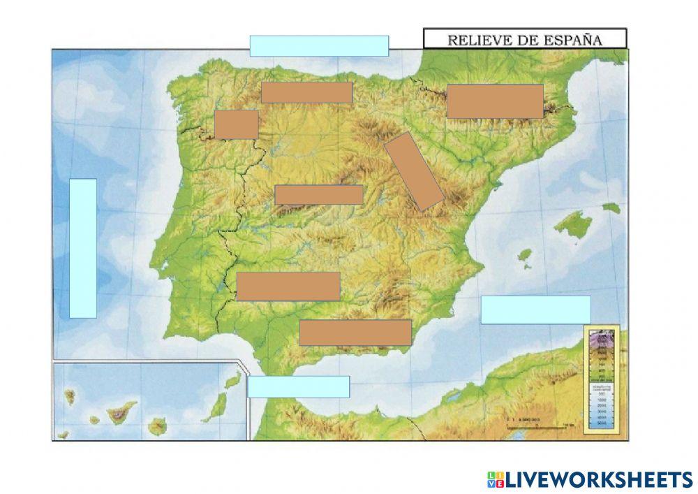 Relieve de españa