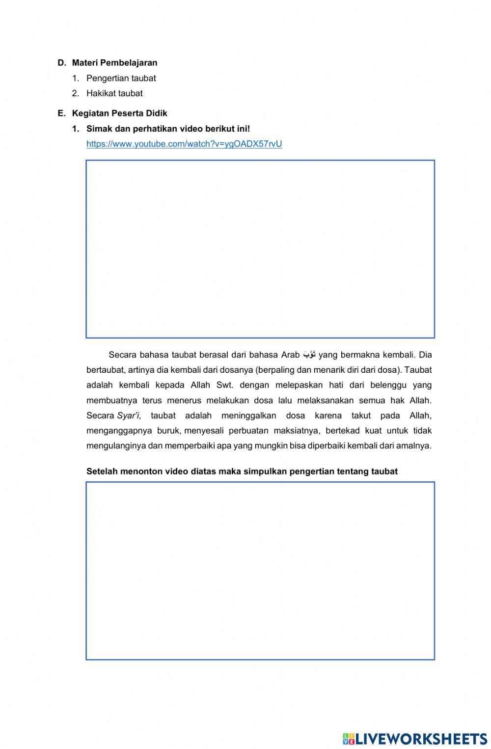 LKPD Ayo Bertaubat 1