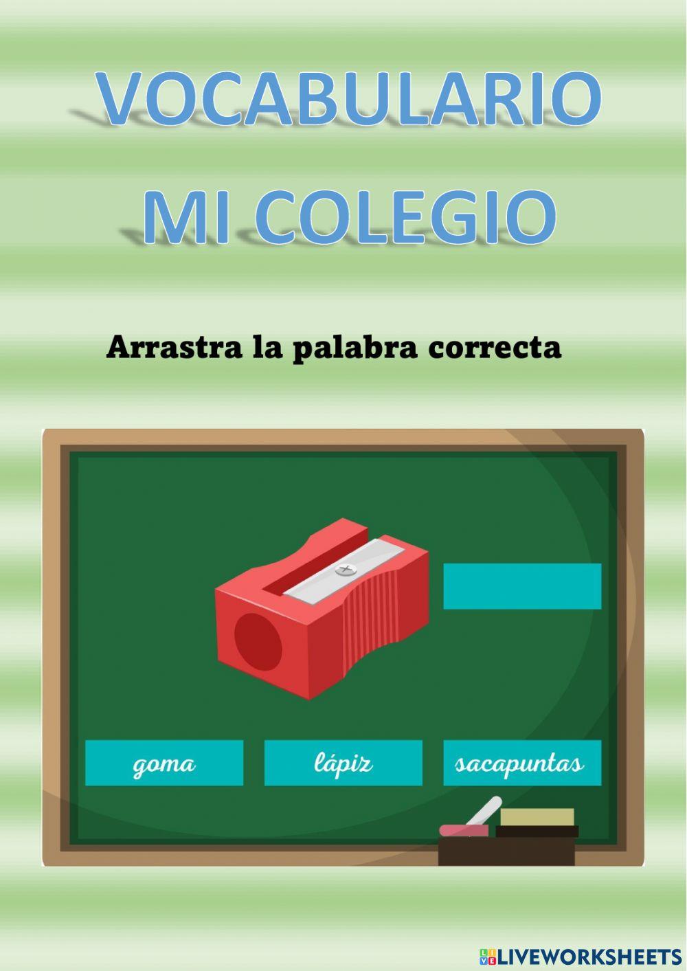 Vocabulario: mi colegio