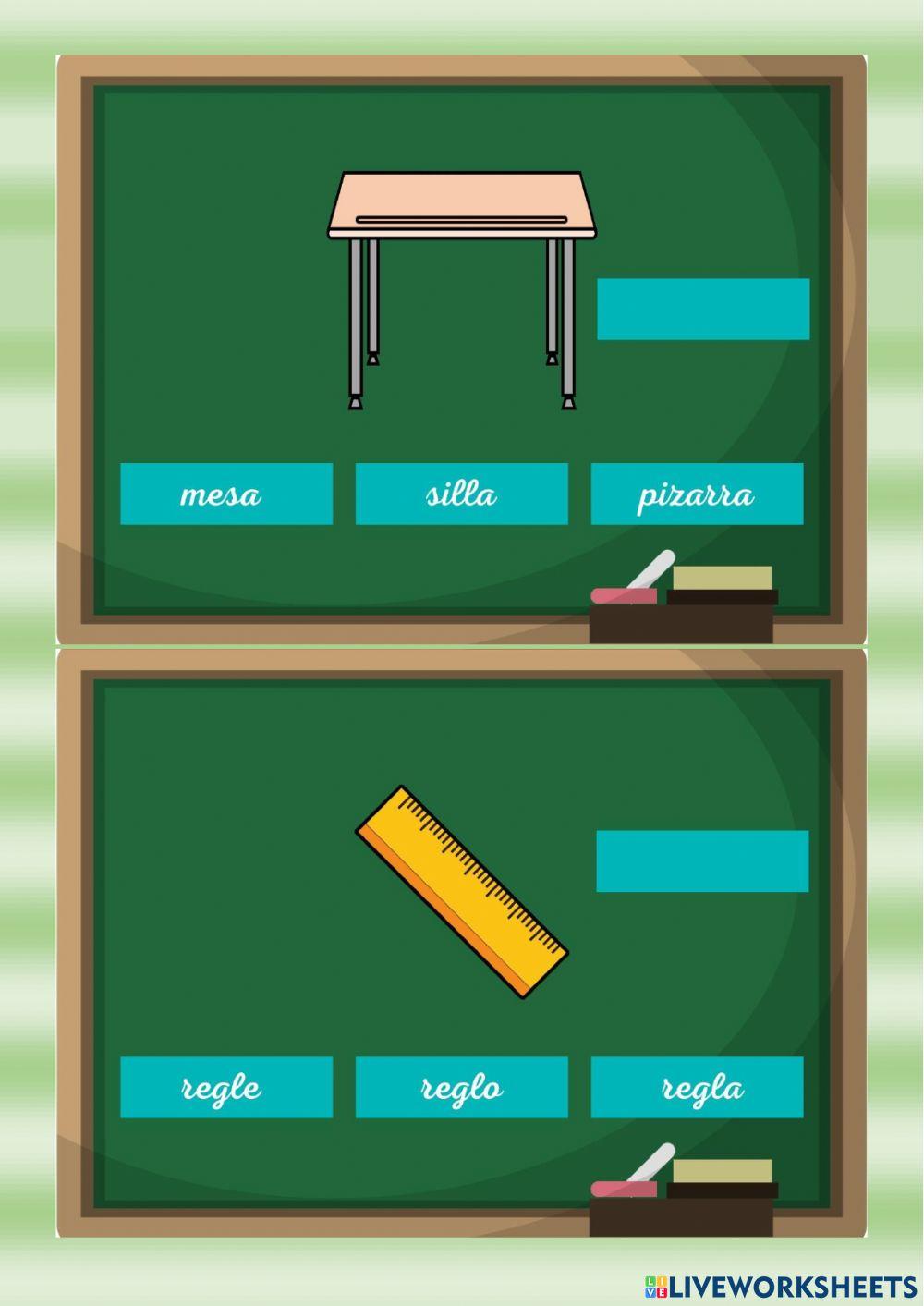 Vocabulario: mi colegio