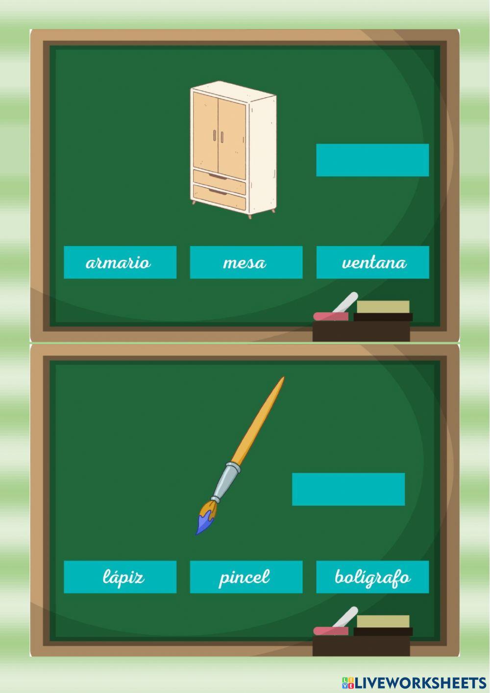 Vocabulario: mi colegio