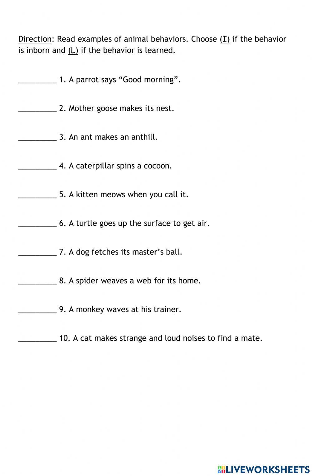 Life processes of living things