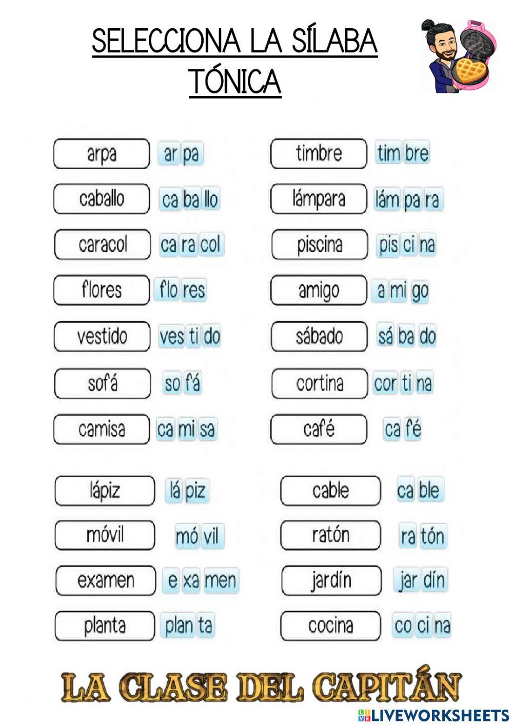 3º t2 sílaba tónica