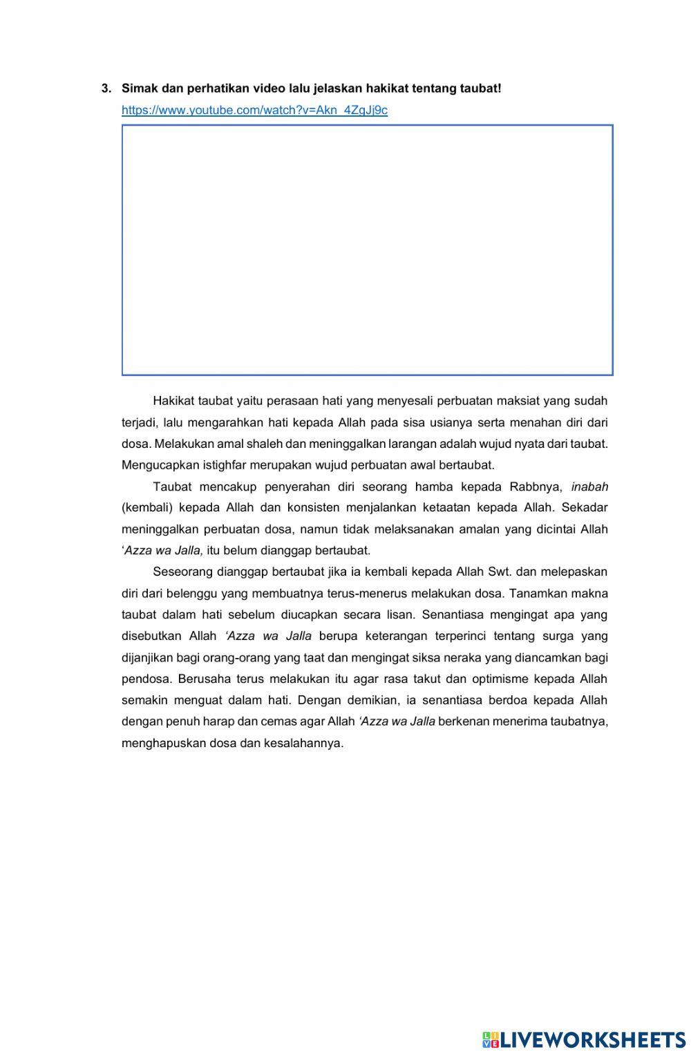 LKPD 1 Ayo Bertaubat