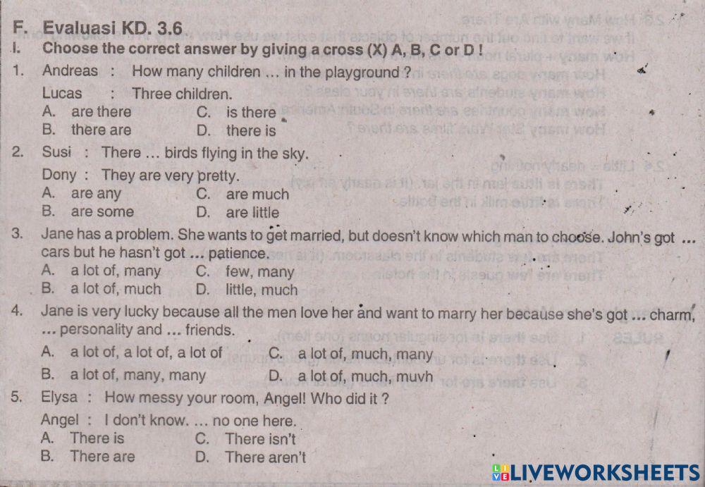 Ulangan Harian Bahasa Inggris BAB 6 Kelas 8