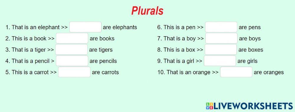 Plurals