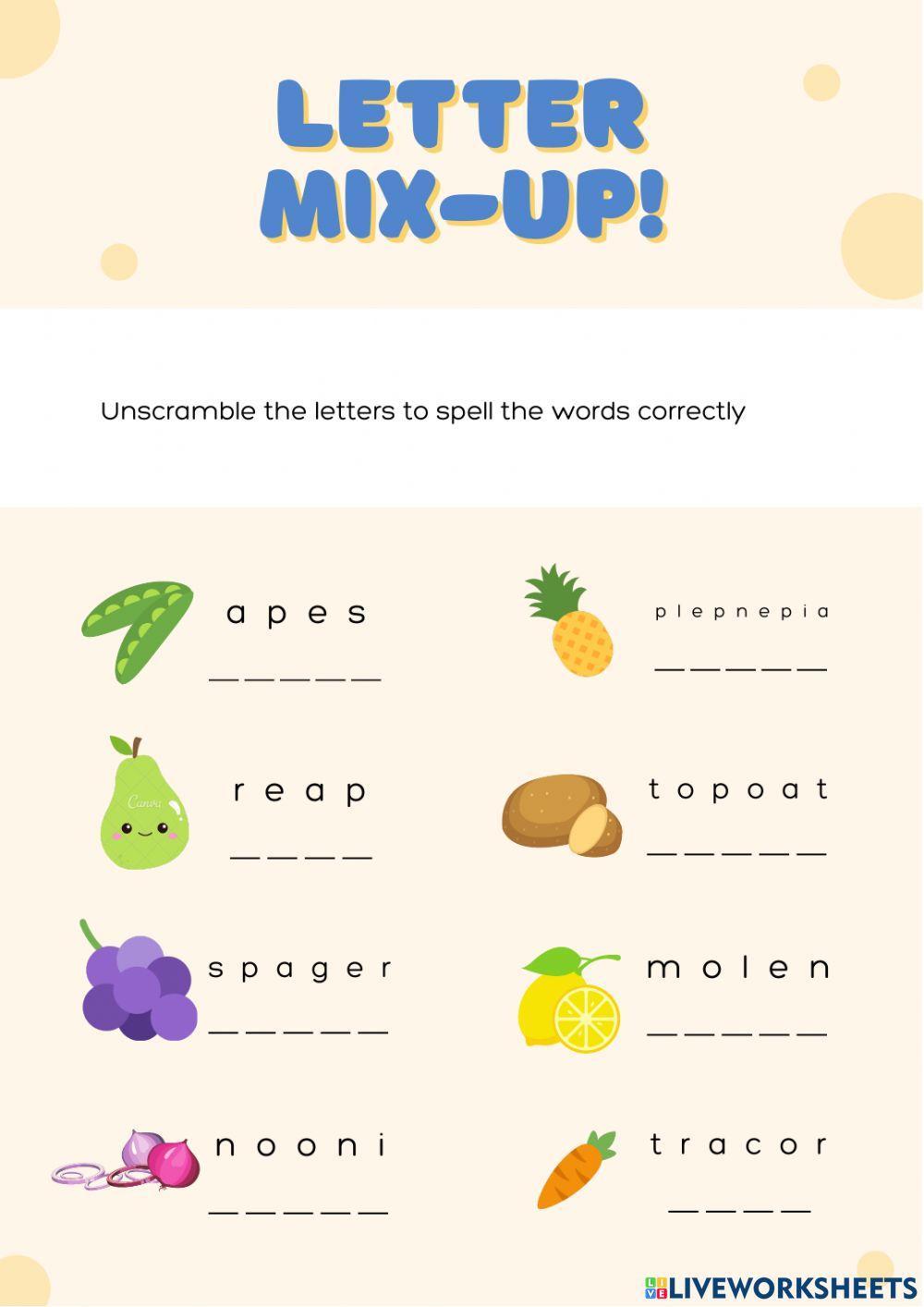 Fruits or vegetables?