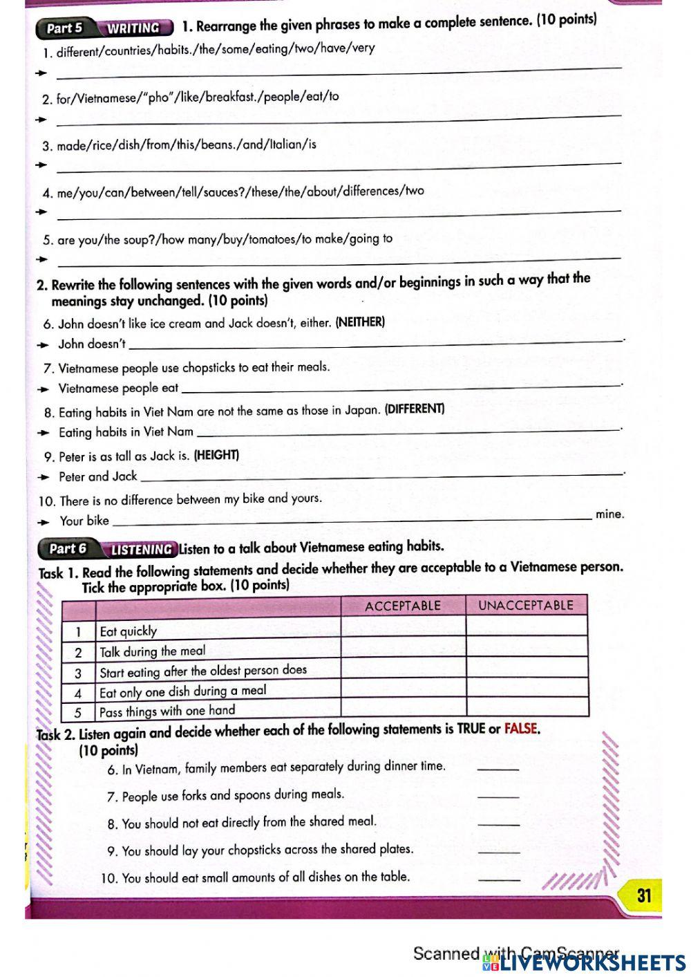 Test 05 - RO7 Practice test